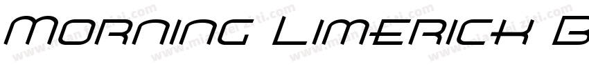 Morning Limerick BTN Lt Oblique字体转换